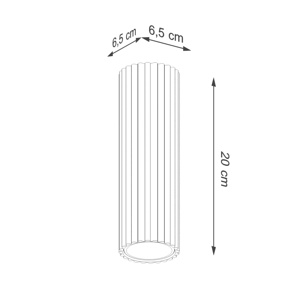 Lampada da soffitto KARBON 20 taupe