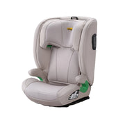 Seggiolino auto bambino con schienale 100-150 cm beige, poggiatesta regolabile