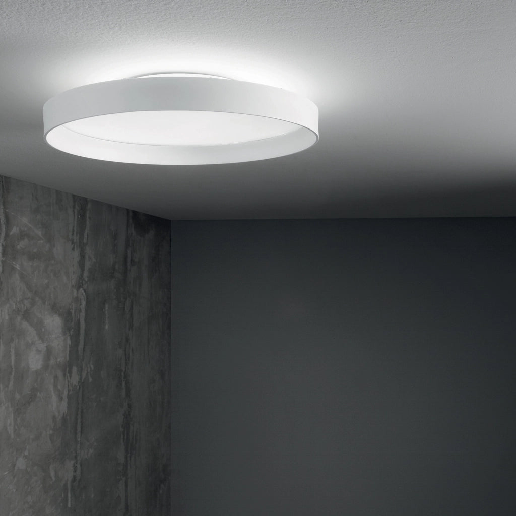 Plafoniera Moderna Fly Alluminio-Materie Plastiche Bianco Led 26W 3000K