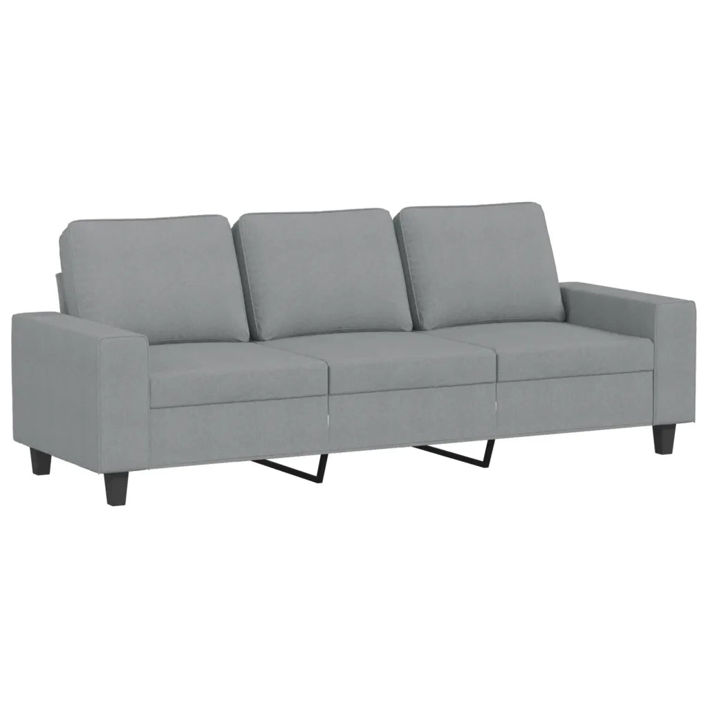 Set di Divani 3 pz Grigio Chiaro in Tessuto 3201906