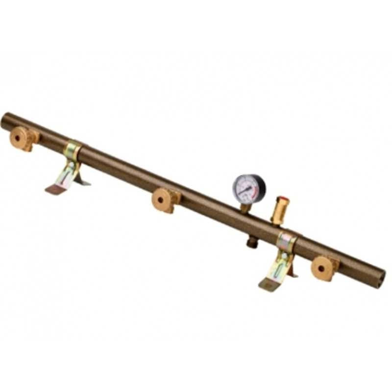 CENTRALINA 3 VIE MANOMETRO VALVOLA senza flessibili W20x1/14Sx GAS BOMBOLE GPL - UNIVERSALE