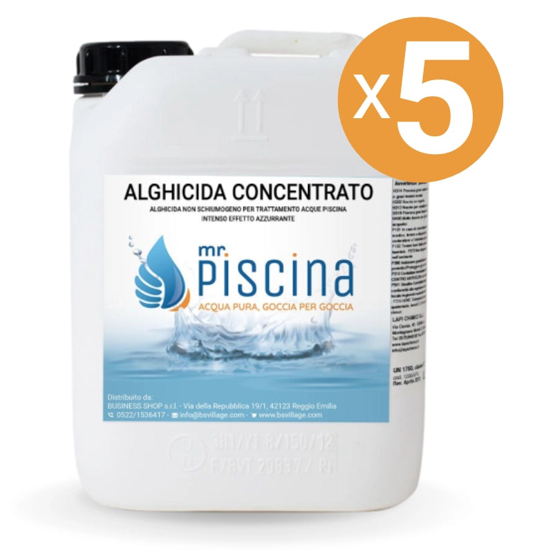 Antialghe piscina ALGHICIDA CONCENTRATO - Tripla Azione Quantità confezione: 5 confezioni