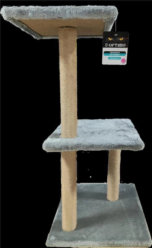 OPTIMO TIRAGRAFFI AD ALBERO CON 2 PIANI 40 X 40 X H81CM IN COLORE ASSORTITO
