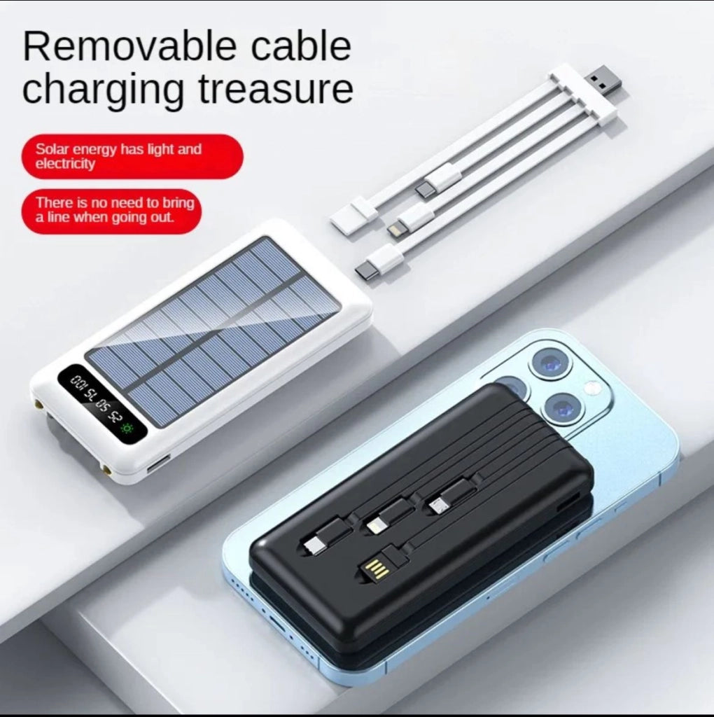 Caricabatteria Power Bank Solare 20000mAh Batteria Esterna portatile WXJ-003