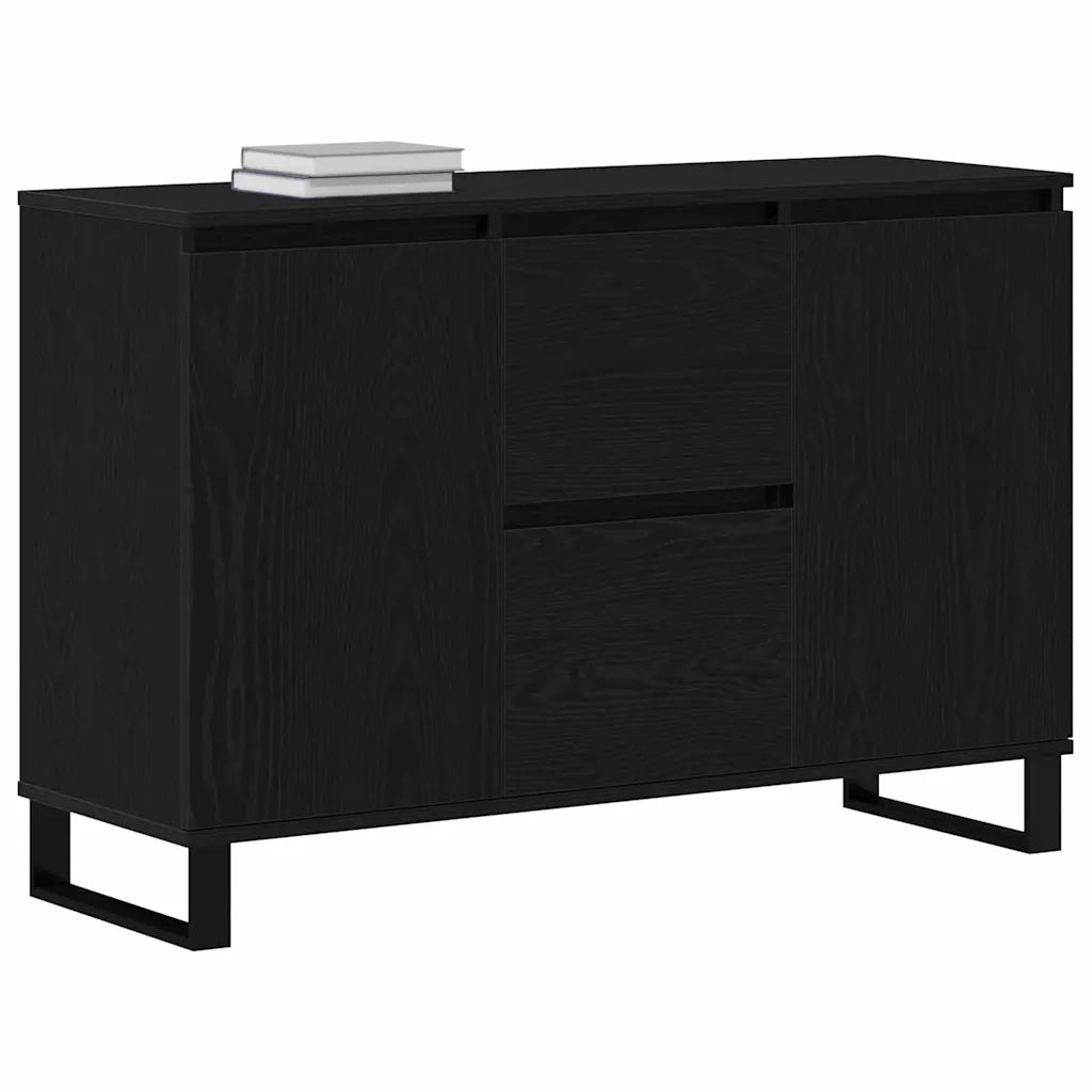 Credenza-Buffet-Armadio da cucina Rovere nero 101.5 x 35 x 70 cm Legno multistrato 244020