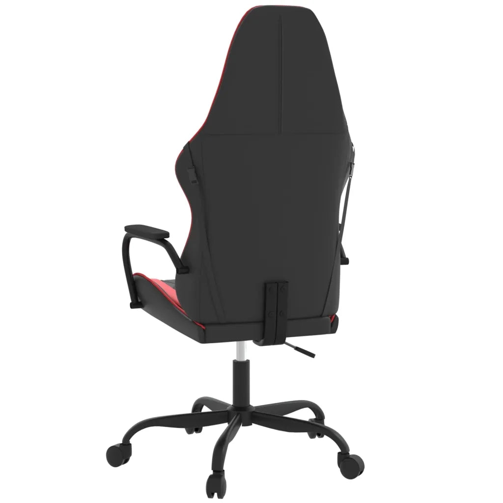 Sedia da Gaming | Sedia da e-sports Nera e Rossa in Similpelle