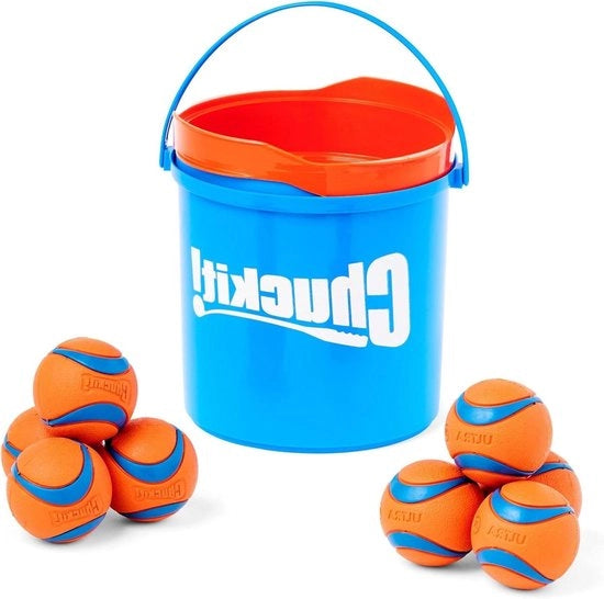Emiciclo per Cani con Ballo in Gomma Duraturo e Emiciclo con Alta Bolla Lanciatore Galleggiante Compatibile con Palline da Gioco per Cani con Porta 8 pz Medio.