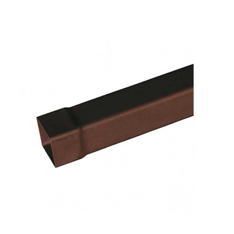 Tubo in pvc marrone/grigio quadro : Colore - Marrone, Diametro - 100x100 Quadro, Metri Lineari - 3 metri