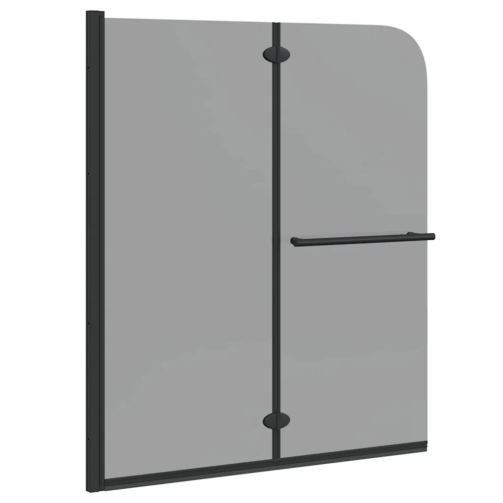 Involucro Doccia Nero 95 x 140 cm Vetro ESG e Alluminio
