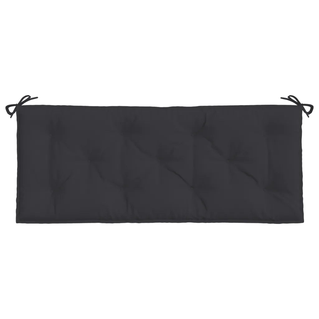 Cuscino per Panca Nero 120x50x7 cm in Tessuto Oxford 361590