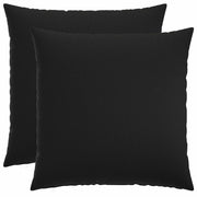 Cuscino con cuscino HEERLEN 2 pz Nero Tessuto 928335