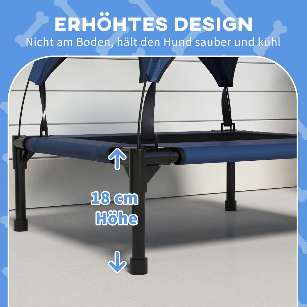 Cuccia per Cane con Tetto ¨C zephmum ¨C 76x61x69.5 cm Blu Scuro