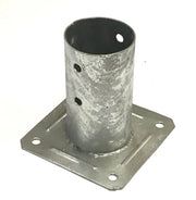 Staffa a bicchiere per palo tondo diametro 12 cm