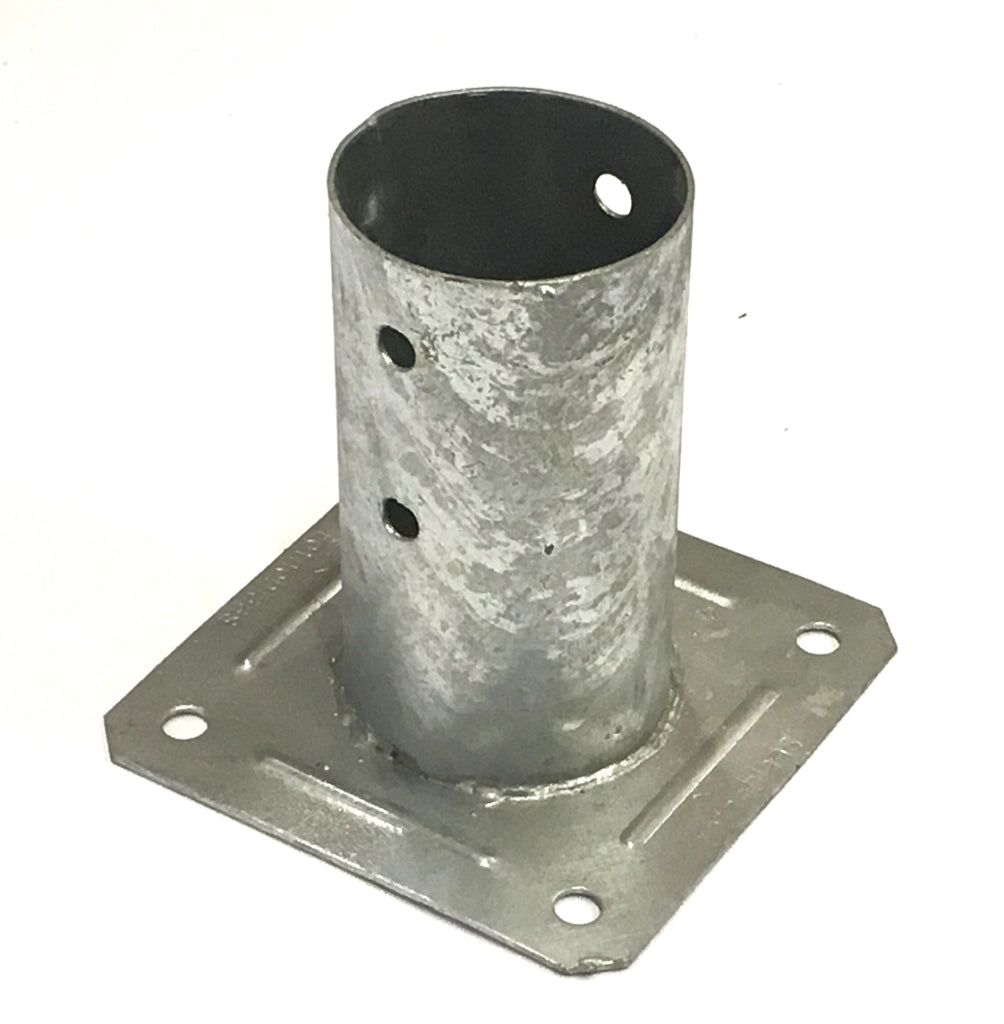 Staffa a bicchiere per palo tondo diametro 12 cm