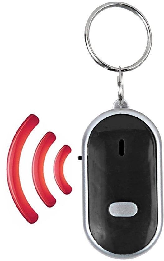 Accessorio per Chiavi Rilevatore - Rilevatore di Chiavi - Controllo a Voz - Nero - Dispositivo Antiperdita - Adatto per Telefono, Portafoglio, Bagaglio