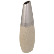 Vaso in ceramica argento 12x7x35h