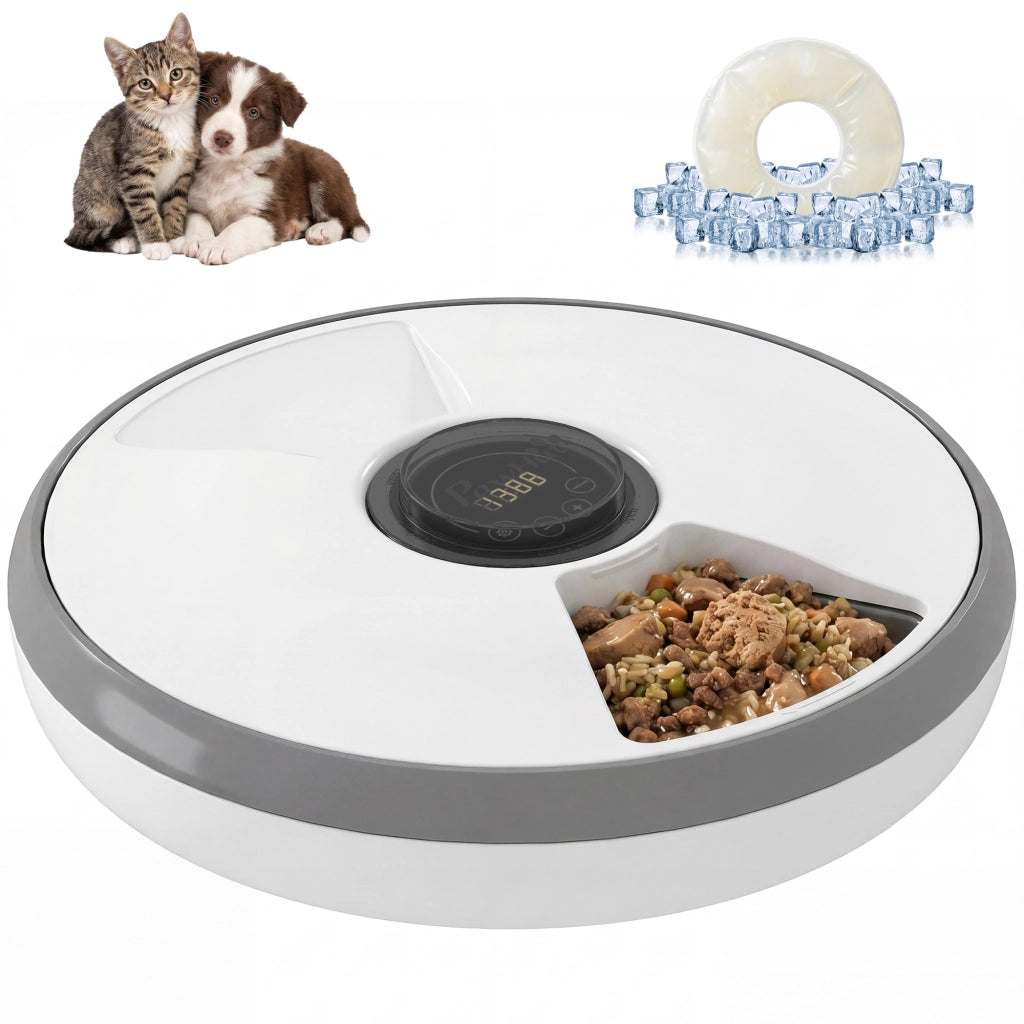 Distributore Automatico Cibo per Cani e Gatti ¨C Xylo ¨C Timer Programmabile, Display LED, 1-6 Pasti