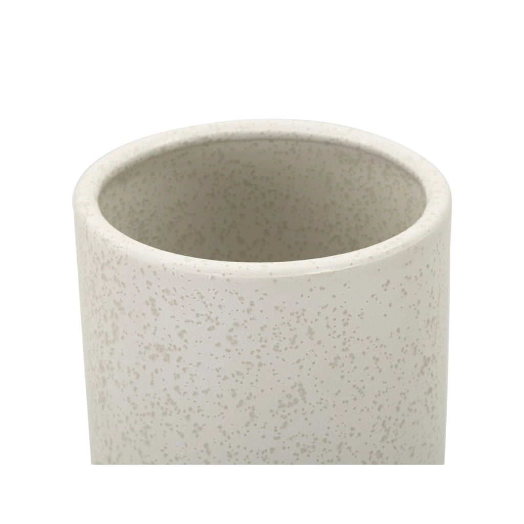 Vaso Decorativo VKH638, Beige, Ceramica, 15,5x15,5x41 cm