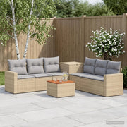 Set di divani 8 pz Beige e Grigio Chiaro 3448343