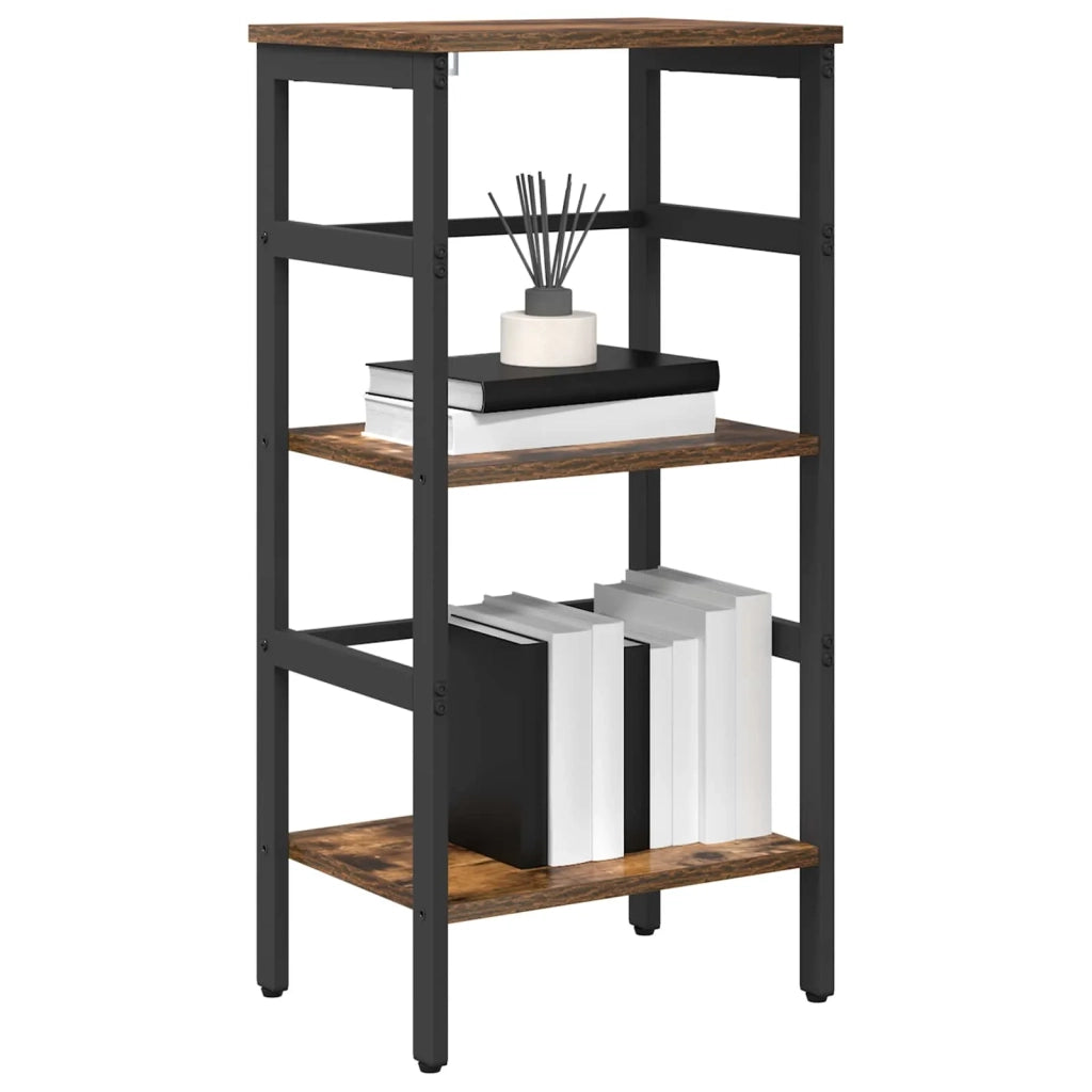 Libreria-Scaffale per Libri-Mobile di Stoccaggio Rovere fum¨¦ 40 x 29,5 x 81 cm Legno multistrato