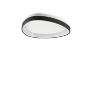 Plafoniera Contemporanea Gemini Metallo Nero Led Integrato 23W 3000K Ip20