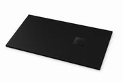 Piatto doccia Ardesia extra piatto 75X110 cm colore Nero RAL 9005 griglia Nera
