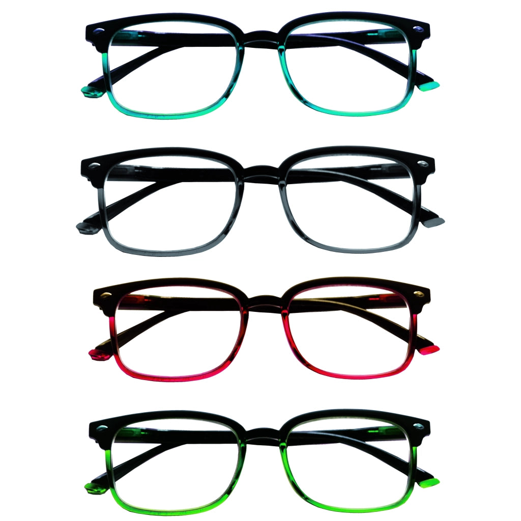 OCCHIALI DA VISTA GRADUATI 'KIT HAWAII' +1,5 nero-verde - CHARRO