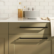 Maniglie per Mobili 5pz Nere 320mm in Acciaio Inox 155402