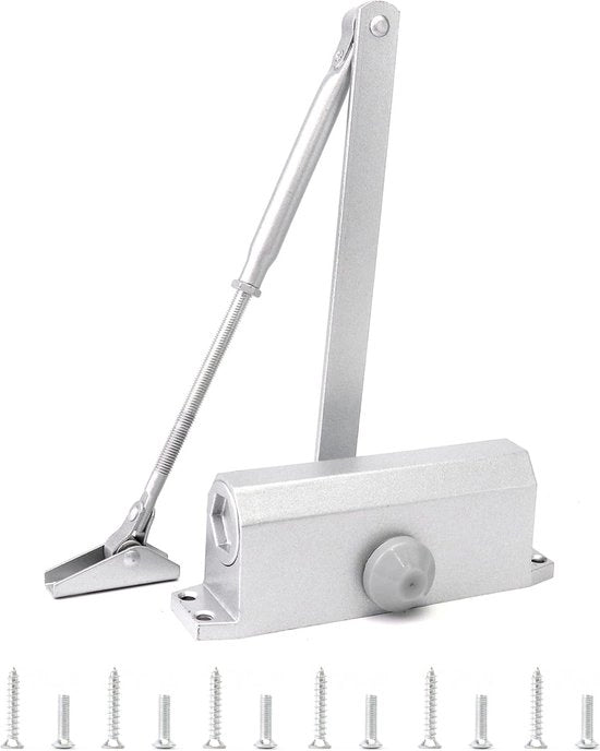 Blocco automatico per porte con funzione di blocco per porte interne e esterne da 40-60 kg