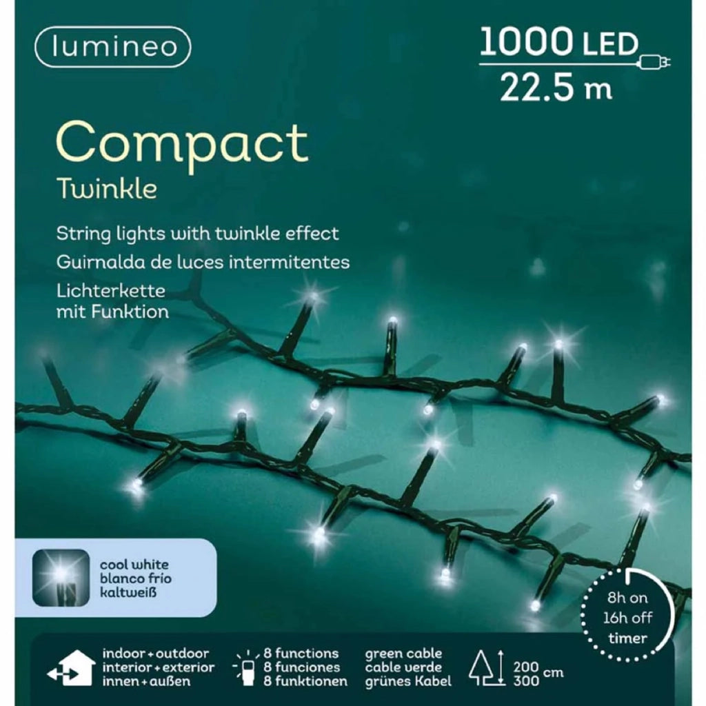 LUCI da  1000 LED BIANCO FREDDO 22,5 m