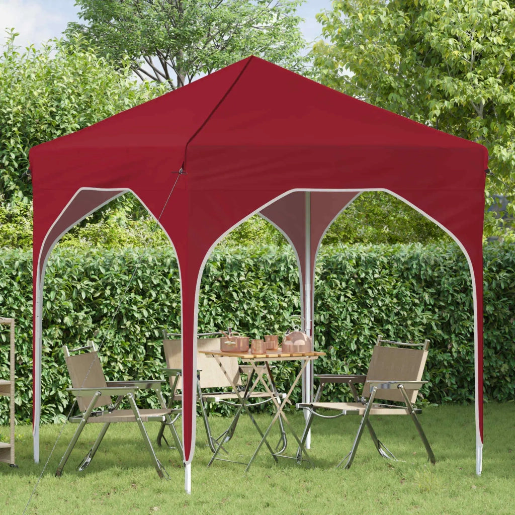 Tenda per feste a pop-up-Gazebo 194 x 194 x 245 cm Borgogna
