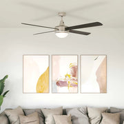 Ventilatore da soffitto con luce e telecomando Ø 130 cm 42035648