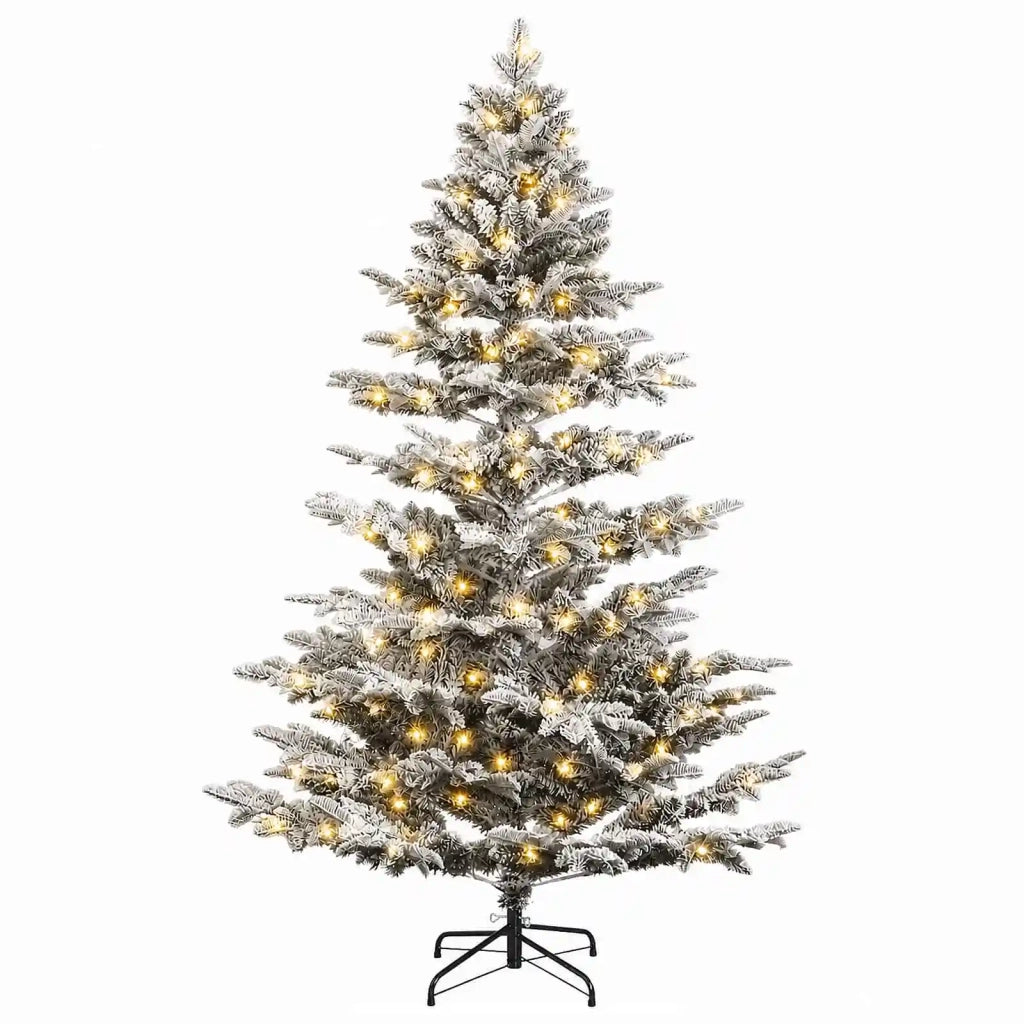 Albero di Natale Artificiale con Rami Pieghevoli 210 cm 300 LED 3466256