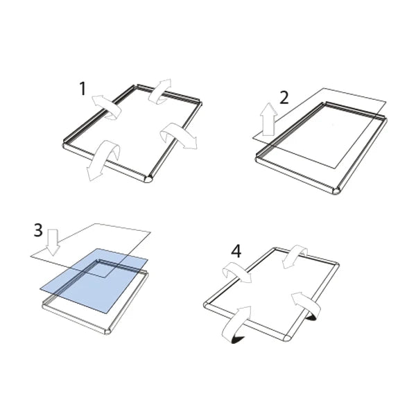 Porta Comunicazioni con A4 orizzontale Multiple - Monofacciale (4 x A4)