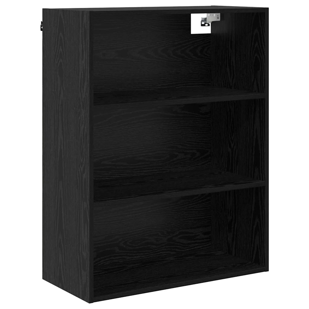Credenza | Madia | Buffet da pranzo | Armadio da pranzo Rovere Nero 69,5 x 32,5 x 180 cm Legno multistrato