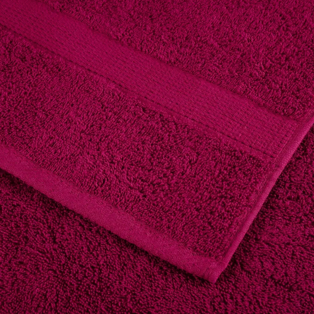 Asciugamani da sauna premium SOLUND 10 pezzi Bordeaux 80x200 cm 600 g/m2