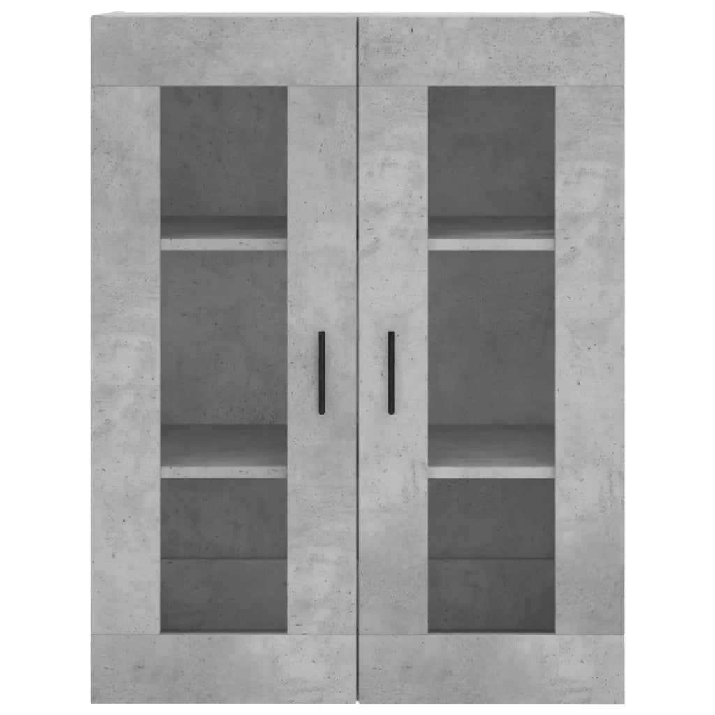 Mobile a Parete Grigio Cemento 69,5x34x90 cm 828496