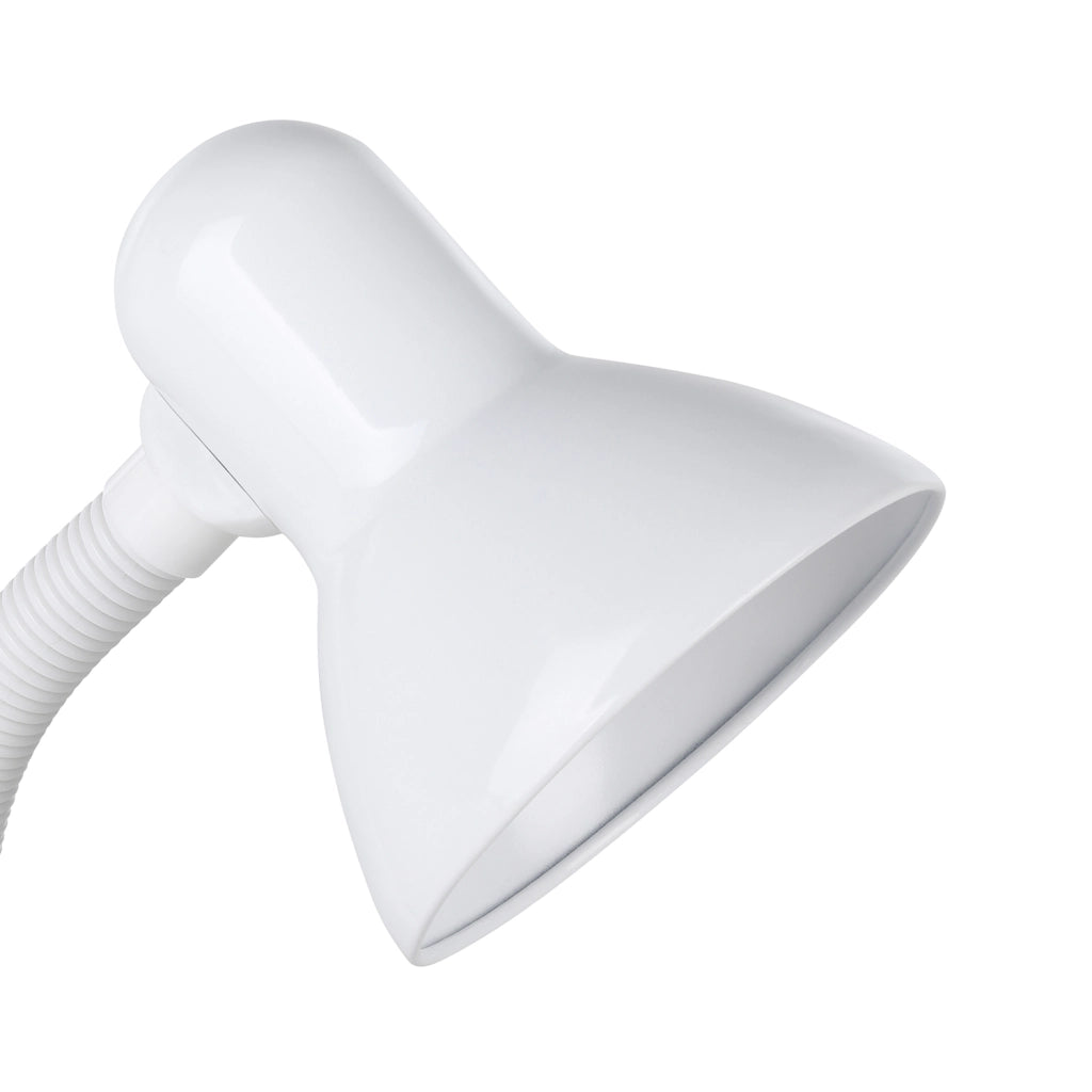Lampada Da Tavolo Classico Basic Policarbonato Bianco 1 Luce E27