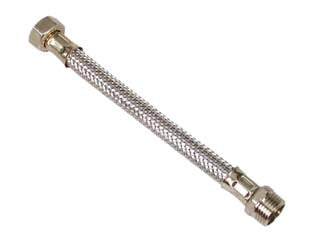 FLESSIBILE INOX M1/2 - F1/2- - M 1/2 F 1/2 cm.50 - 10 pezzi AGLAIA