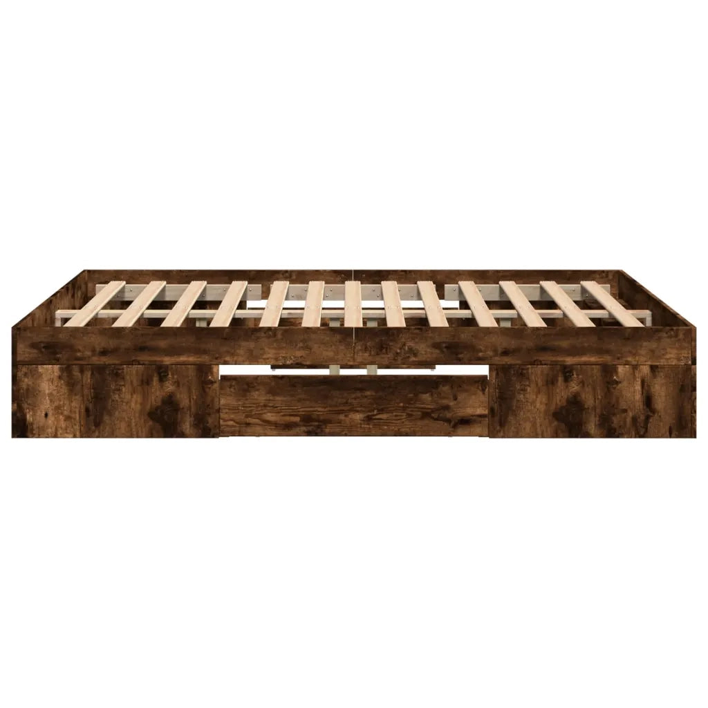 Giroletto senza Materasso Rovere Fumo 120x190 cm in Truciolato