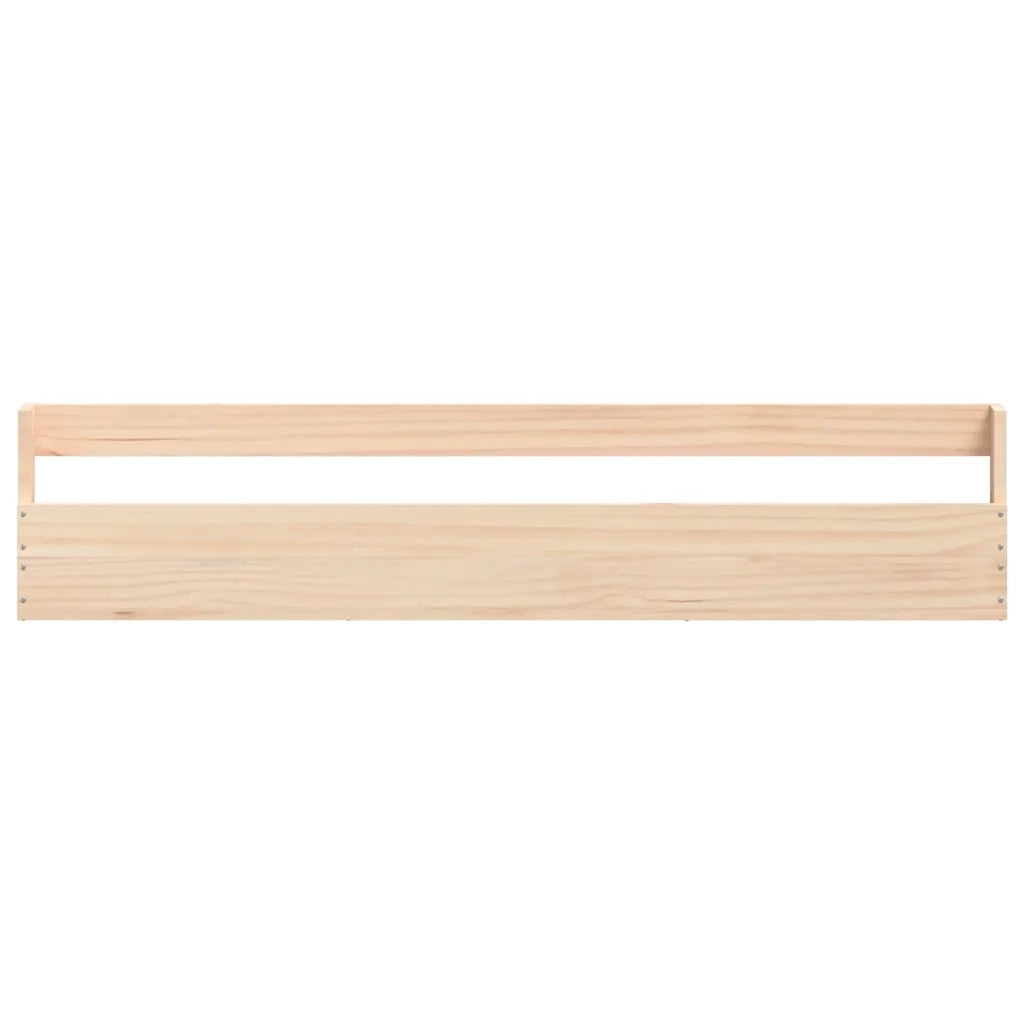 Scarpiere a Parete 2 pz 110x9x23 cm Legno Massello di Pino 833275