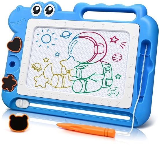 Tavolo da disegno magnetico - Dinosauro da disegno - Giocattolo per bambini - Attività educativa - Età 3-7 anni - Attività creativa