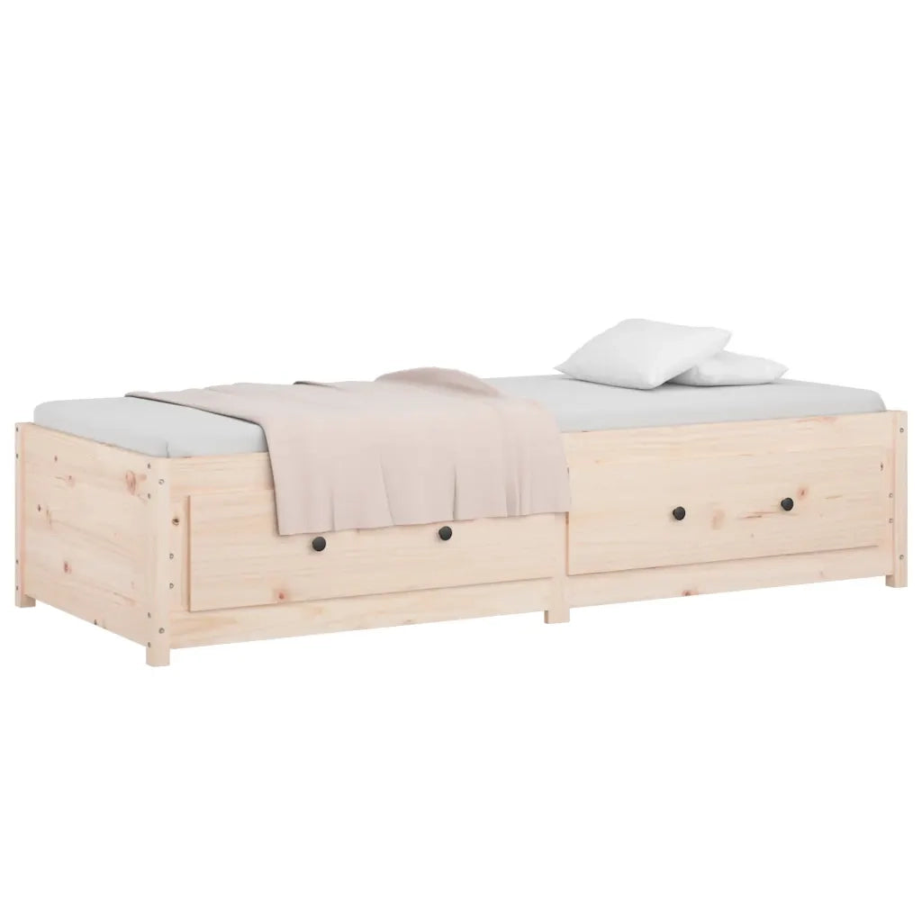 Dormeuse senza Materasso-Divano Letto-Struttura Letto 90x200 cm in Legno Massello di Pino 104975