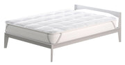 Topper 1 Piazza e Mezzo Trapuntato 300 gr/mq con Elastici Basic Bianco