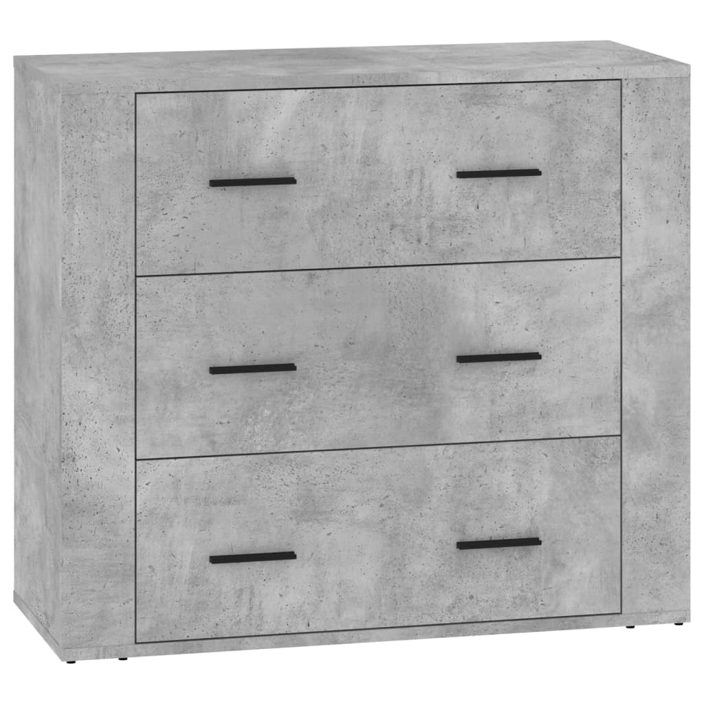 Buffet credenza cassettiera armadio mobile contenitore organizer per cucina soggiorno salotto 3 pezzi legno composito grigio 02_0037128