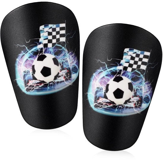 Protezioni per piedi da calcio 10x6cm - Mini protezioni per piedi da calcio - Protettive per bambini - Calzettoni da calcio - Materiale PBT/EVA - 2 pezzi - Protezioni per piedi da calcio