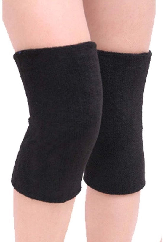 Sostegno Articulazione Ginocchio Termico - Calze Termiche per Gamba - Elastico - Soffice - Taglia Universale - Ideale per Ciclismo/Passeggiate