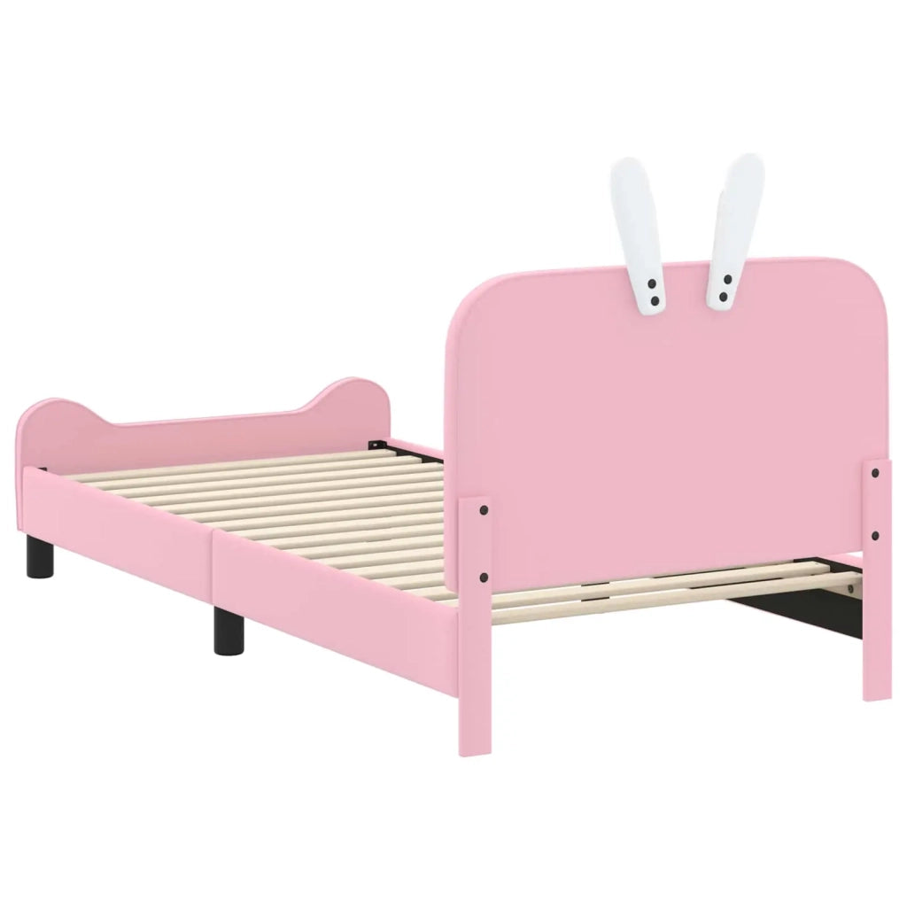 Struttura letto bambini con testata-Giroletto per bambini Rosa 90 x 200 cm PU 134292