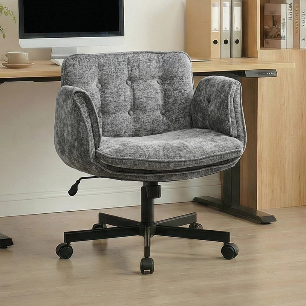 Sedia da ufficio girevole regolabile ¨C Minimal ¨C Grigio scuro