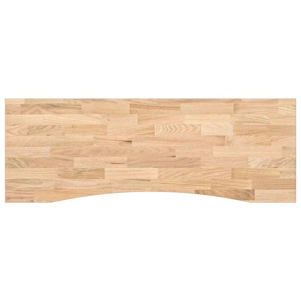 Dessus de bureau non traité bois massif de chêne rectangulaire